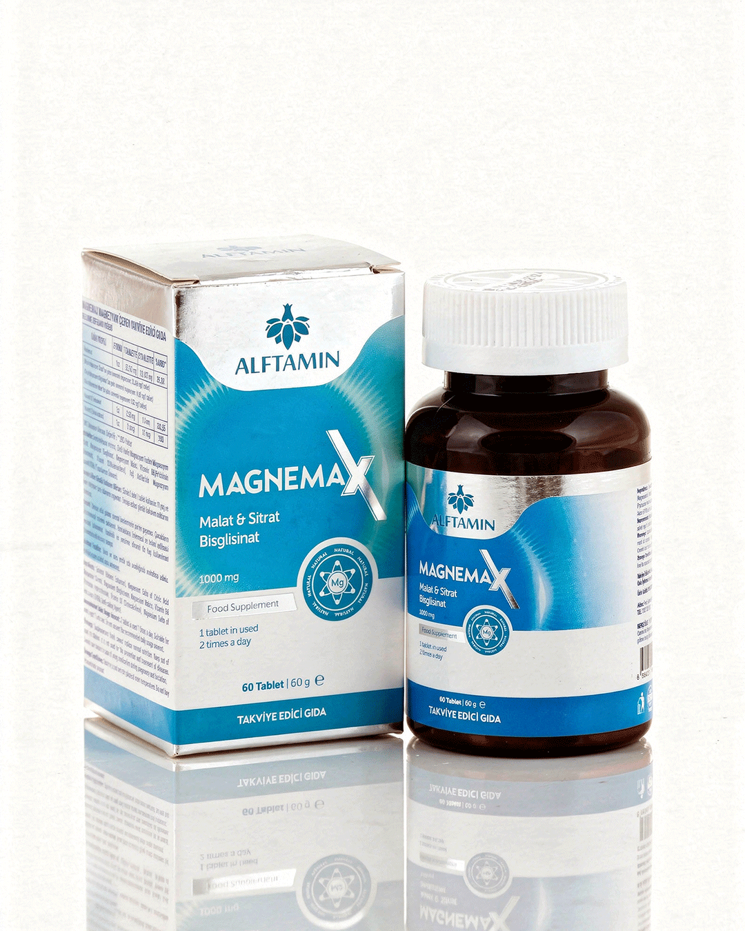 Alftamin Magnemax (Magnezyum Malat + Sitrat + Bisglisinat) - 2